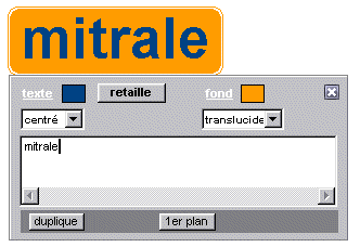 saisie de texte